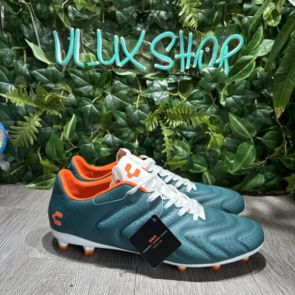 Charly Encore FG Mens Soccer Cleats Forrest Green Orange Size 12 - Picture 1 of 9
